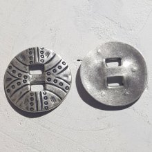 Conector redondo Zamak N°01 Prata