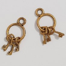 Chave Charm N°01 Ouro Velho