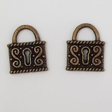 Cadeado de charme N°01 Bronze