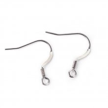 Suporte para brincos Gancho em aço inoxidável N°06 x 1 par