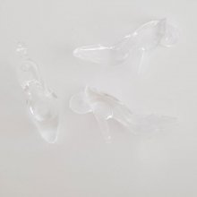 3 berloques para sapatos N°33 Transparente