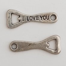 Abatedor de garrafas Charm Tampa para abrir garrafas N°01 Prata