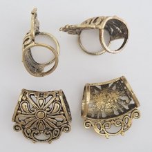 2 Laços para cachecóis N°58 Gold