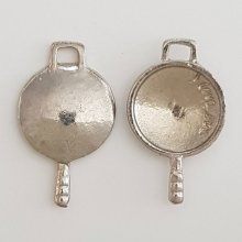 Pendente prateado para fogão de cozinha