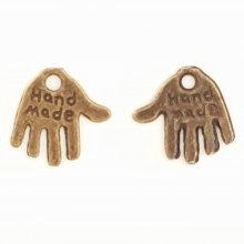 Amuleto de mão 'MADE HAND' N°01 Bronze