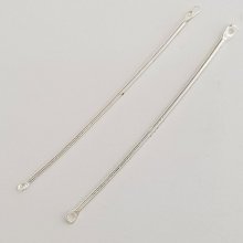 Charm Bar 2 anéis N°01 Prata 