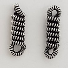 Charm Bar 2 anéis N°04 Prata 