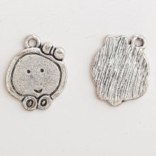 Apple Charm Silver Metal N°04 kitchen.
