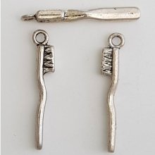 Charm para escova de dentes N°01 Prateado