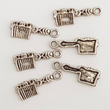 Pente para cabeleireiro charme N°04-04 Conjunto de 6 peças