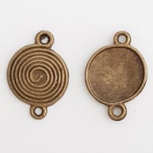 Conector em espiral redondo N°01 Bronze