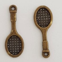 Charm Raquete de ténis Sport N°04 Bronze