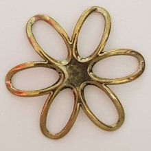 Pendente Flor em Metal N°003 Bronze