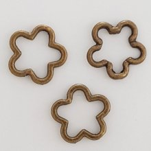Pendente Flor em Metal N°031 Bronze