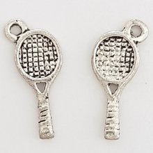 Charm Raquete de ténis Sport N°05 Prata