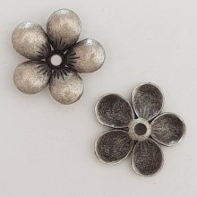 Pendente flor em metal N°066 Prata