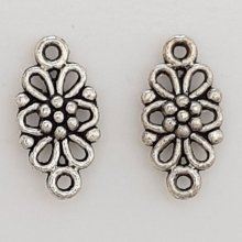 Pendente flor em metal N°067 Prata