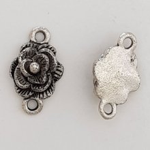 Pendente flor em metal N°070 Prata
