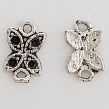 Amuleto de flor Metal N°081 Prata