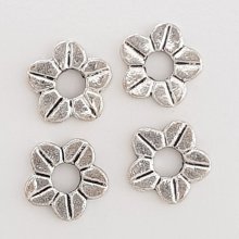 Amuleto de flor Metal N°108 Prata