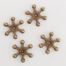 Pendente Flor em Metal N°109 Bronze