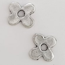 Amuleto de flor Metal N°111 Prata