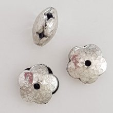 Pendente flor em metal N°114 Prata