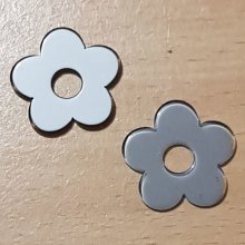 Flor sintética 27 mm Cinzento