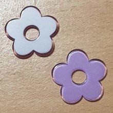 Flor sintética 27 mm roxa