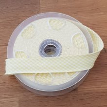 Amarelo Gingham Fancy Bias All Textile 1 Meter Collar 09
