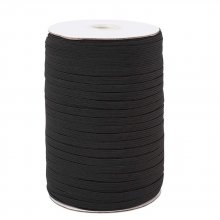 Máscara plana elástica 3 mm x 100 metros Preto