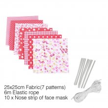Kit de material para máscaras Vermelho