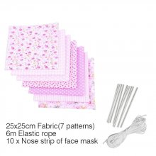 Conjunto de material de máscara Cor-de-rosa