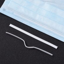 x 10 peças Tira de ponte nasal de 10 cm N°02-02 Barra nasal de fio duplo
