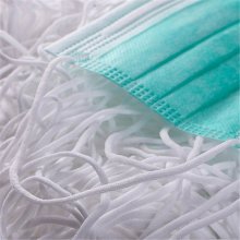 Máscara elástica Poliéster redondo 3 mm Branco x 50 metros