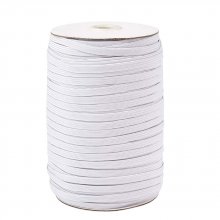 10 metros de máscara plana elástica 5 mm BRANCO N°02