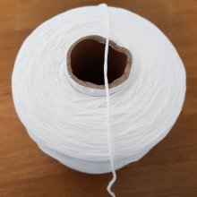 Máscara elástica de poliéster redonda 2,2 mm Branco x 20 metros
