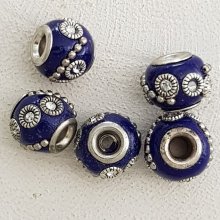5 Contas redondas 12/10 mm N°02