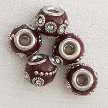 5 Contas redondas 12/10 mm N°05