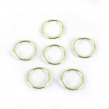 20 anéis de junção abertos 06 mm em ouro rosa