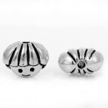 Conta de metal Boy 3D prata N°01