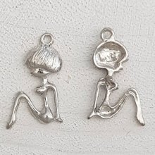 Pendente para criança N°50 Menina Prata