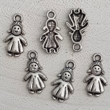 Pendente para criança N°58 Menina Prata