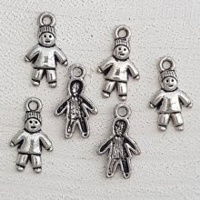 Pendente para criança N°58 menino Prata