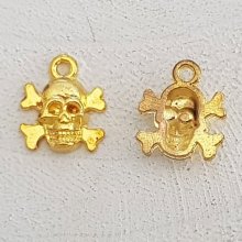 Pendente caveira e ossos cruzados N°15