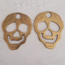 Pendente caveira e ossos cruzados N°20
