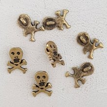 Pendente caveira e ossos cruzados N°22