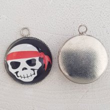 Pendente caveira e ossos cruzados N°28
