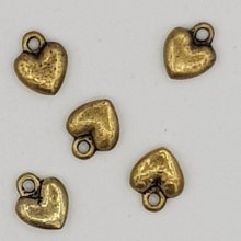 Amuletos em forma de coração N°38 Bronze