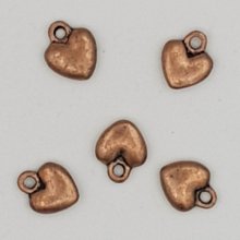 Amuletos em forma de coração N°38 Cobre
